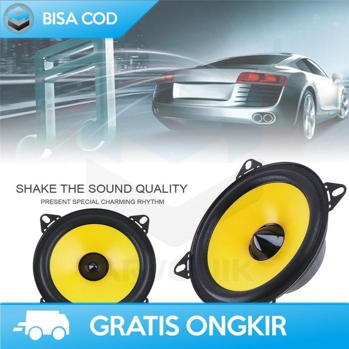 SPEAKER SUBWOOFER 4 INCH SUPER BASS 6 WATT PENGERAS SUARA PINTU MOBIL Berkualitas Terbaru