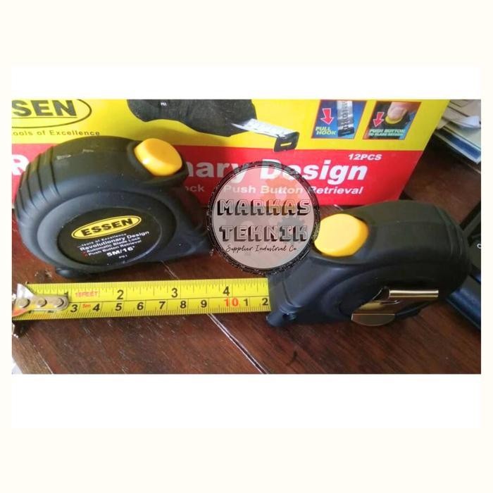 MPS ESSEN Meteran 5M / Meteran Tukang Bangunan Roll 5 Meter 5 M ESSEN