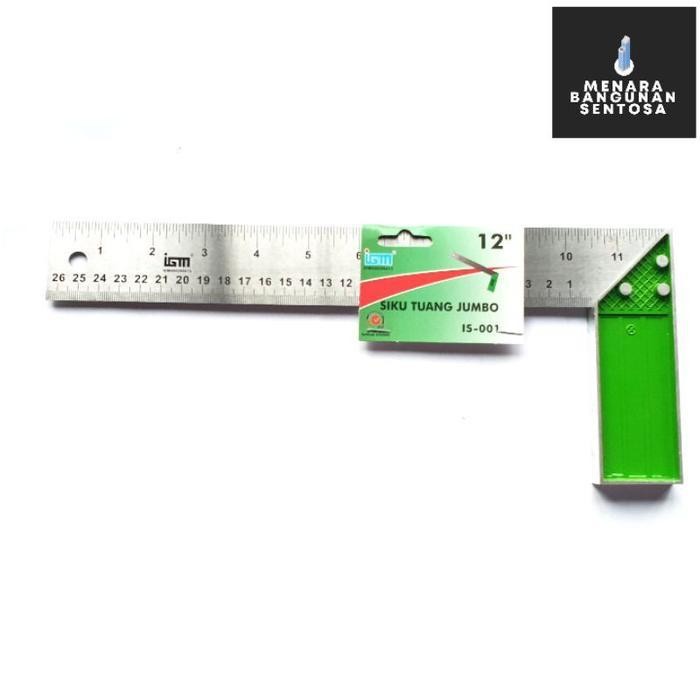 

MPS Siku Tukang Jumbo IGM / Stayvic 12" Inch - Penggaris Meter 30 cm