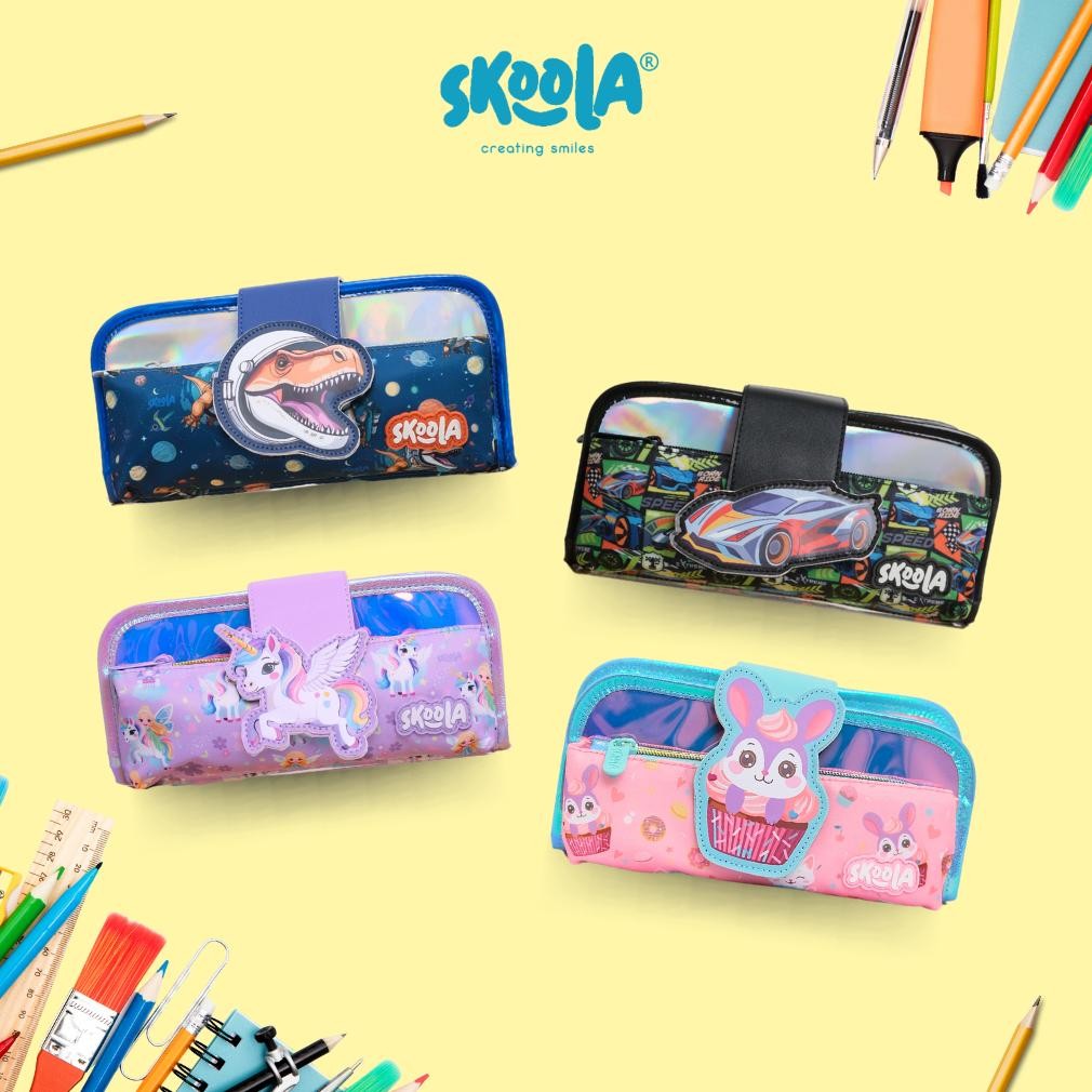 

Cod Skoola Tempat Pensil Lipat 3 Pencil Case Threefold Anak Perempuan Lucu Unicorn Fairy Cupcake - Pensy Fx-4