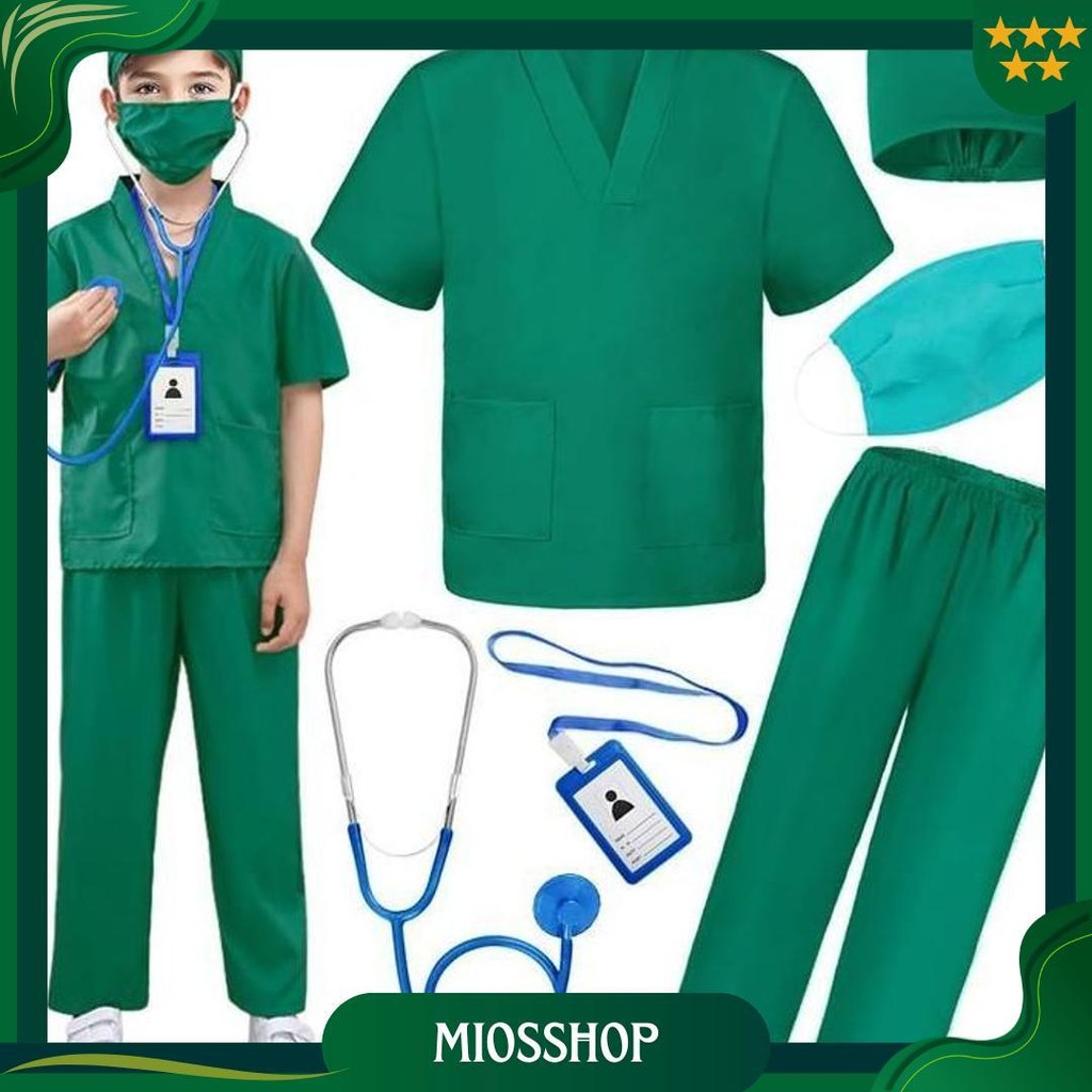 Kidzone.Id - Baju Profesi Anak Dokter Bedah Seragam Scrub Dokter Untuk Anak Scrub Kids Promo Puncak 