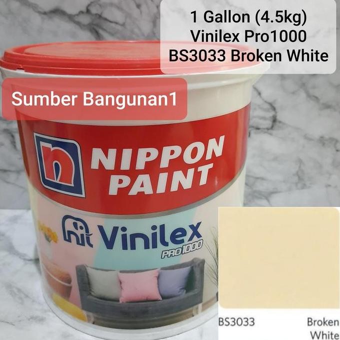 MELAYANI FAKTUR PAJAK Vinilex Pro BS3033 Broken White cat tembok cream coklat muda nippon