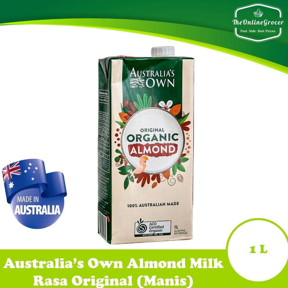 

Australias Own Organic Almond Milk Susu Kacang Almond 1L