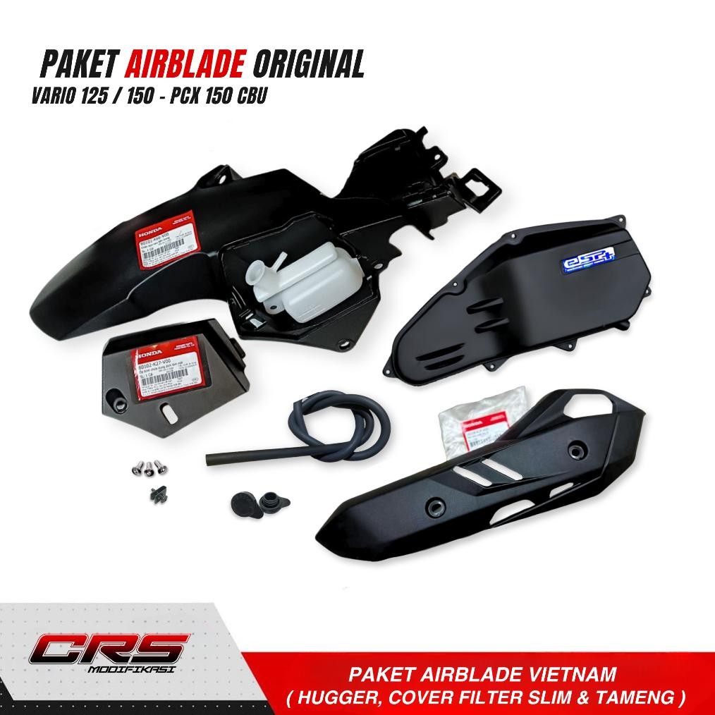 PAKET HUGGER AIRBLADE VARIO HUGGER AIRBLADE VARIO COVER FILTER VARIO TAMENG AIRBLADE PAKET AIRBLADE 