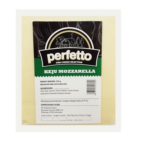 

PERFETTO MOZARELLA CHEESE PACK 250 GR - KEJU KA