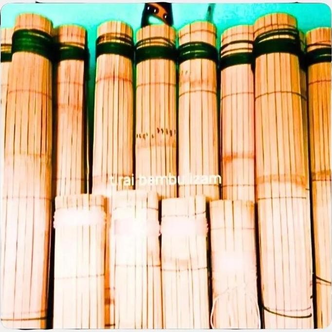 Tirai Bambu kerai bambu L 1m x P 2m krei bambu outdoor kerei bambu gulung dekorasi rumah anyaman bam