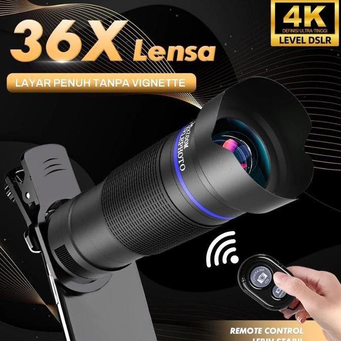 Produk Baru 36X Telephoto Zoom Lens Kit 3in1 Telephoto Macro Fisheye Wide Angle for HP