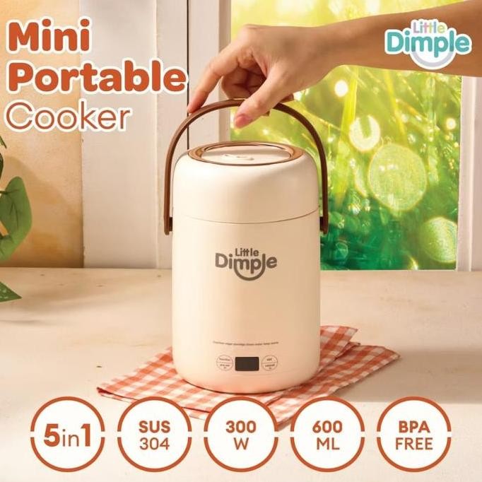 PROMO Little Dimple Mini Portable Cooker - Alat Masak Mpasi - Rice Cooker Mini - Alat Masak Portabel