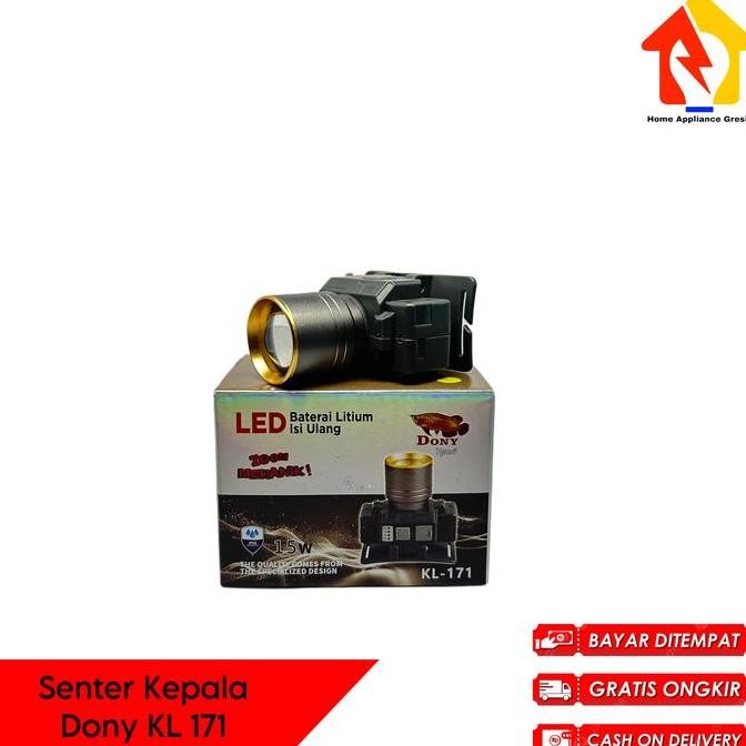 SENTER KEPALA DONY KL 171 ZOOM / DONY SENTER KEPALA KL171 (15 WATT) ORIGINAL DAN TERPERCAYA