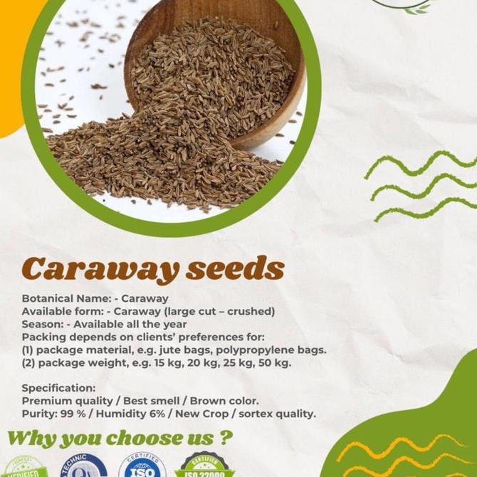 

Diskon! Biji Caraway Import 1Kg / Caraway Seed Premium Rempah