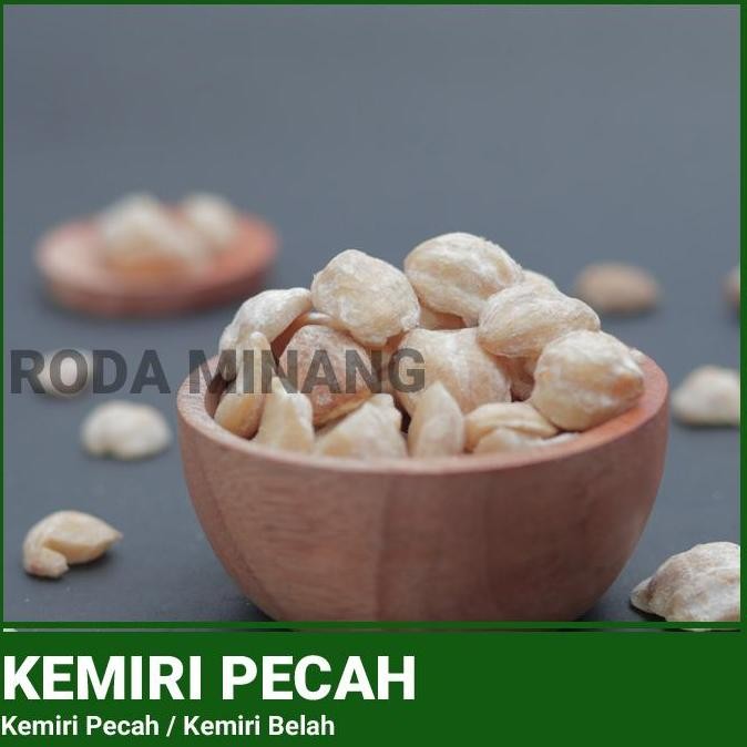 

Diskon! Kemiri Pecah Kering 1Kg / Candlenut Belah Super Bersih Tanpa Batok