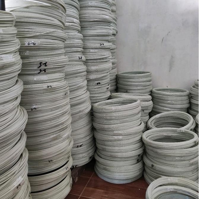 (Allthebest) Murah Jeruji fiber putih roll semua ukuran 0.5mm-4mm untuk sangkar,  kepingan naga, lay