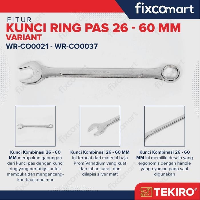 Tekiro Kunci Ring Pas 38 Mm / Tekiro Kunci Pas Ring