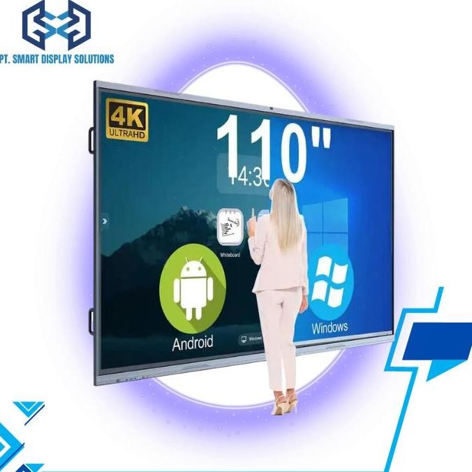 

BEBAS ONGKIR - Interactive Whiteboard 98 Inchi Touchscreen 4K Kantor Sekolah Meeting Room Single Os Android Free Pengiriman se Jabodetabek