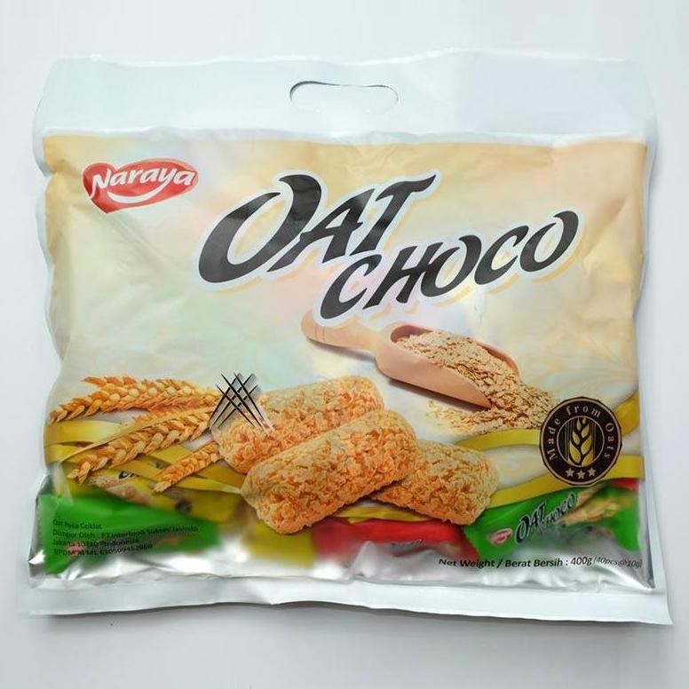 

Naraya Oat Choco 400gr | Snack Cereal Oats Batangan | Oat Choco Bar aSt