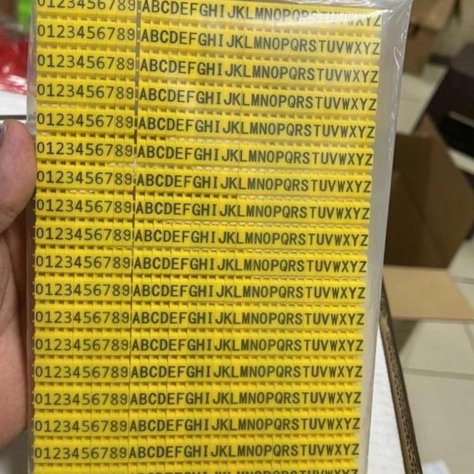 

TERBARU - Label maker kabel utp data cat 6 cat 6A label kabel