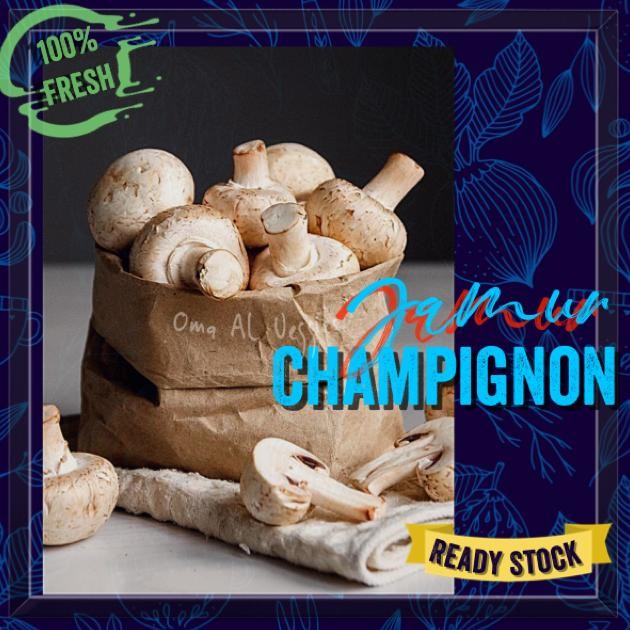 

JAMUR CHAMPIGNON / FRESH CHAMPIGNON MUSHROOM PER 250 GR aSt