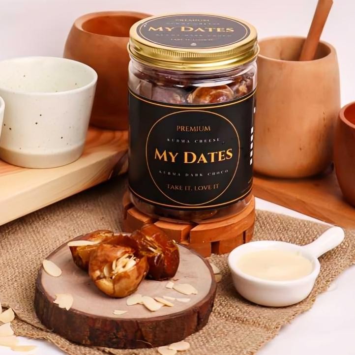 

MYDATES Kurma Premium Cream Cheese Kacang Almond aSt