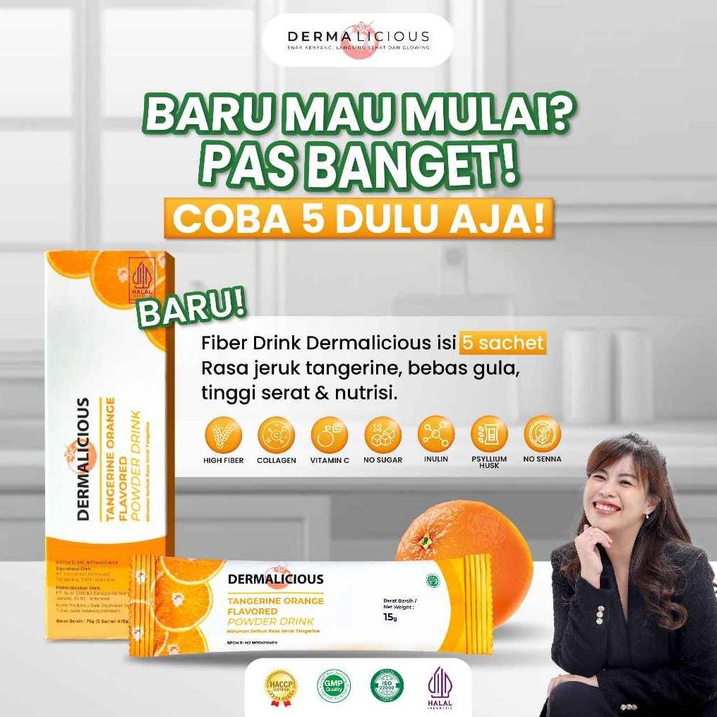 

Minuman Serbuk Rasa Jeruk Tangerine (Fiber) isi 5 Sachet aSt