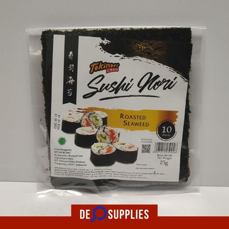 

Tokinori Sushi Nori 10 sheet lembar - Roasted Seaweed Rumput Laut 10s aSt