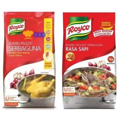 

Royco Bumbu Pelezat Serbaguna 1kg ( Ayam & Sapi ) aSt