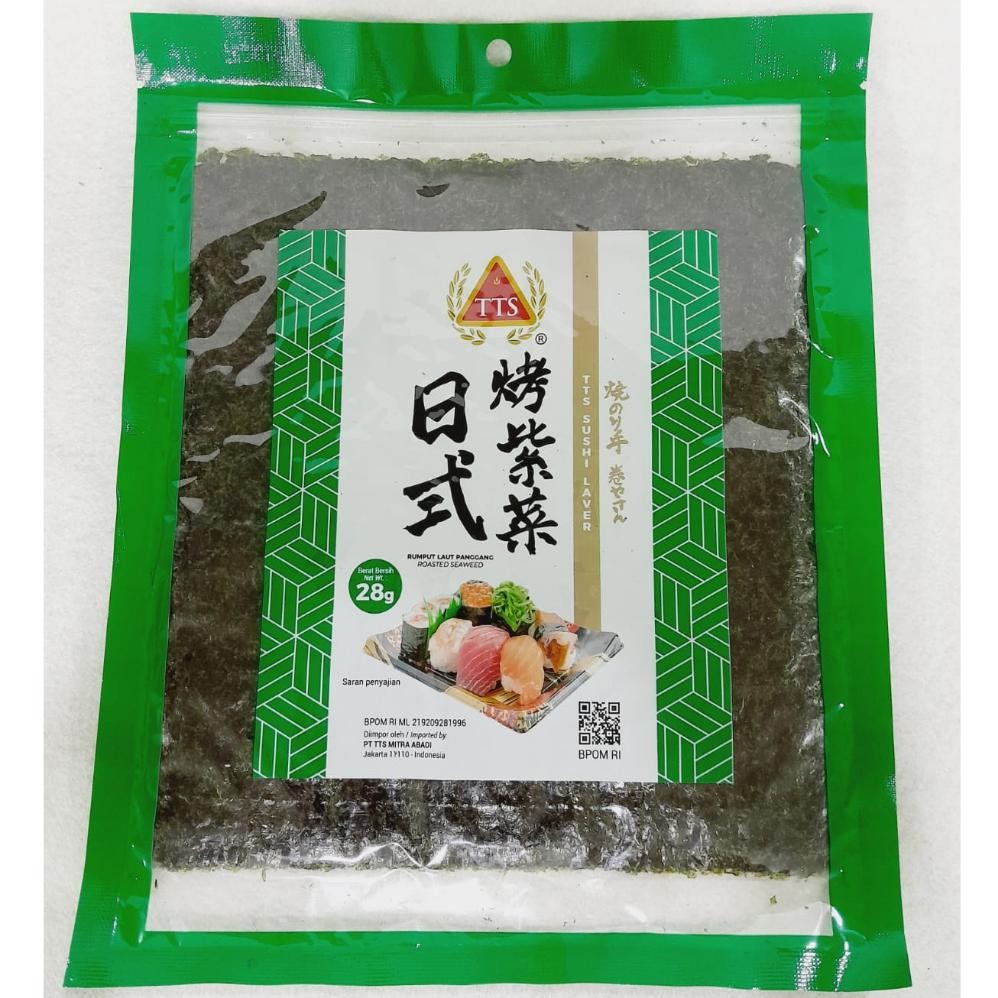 

TTS Rumput Laut Panggang for Sushi 28gr / Roasted Seaweed Laver Gimbap aSt