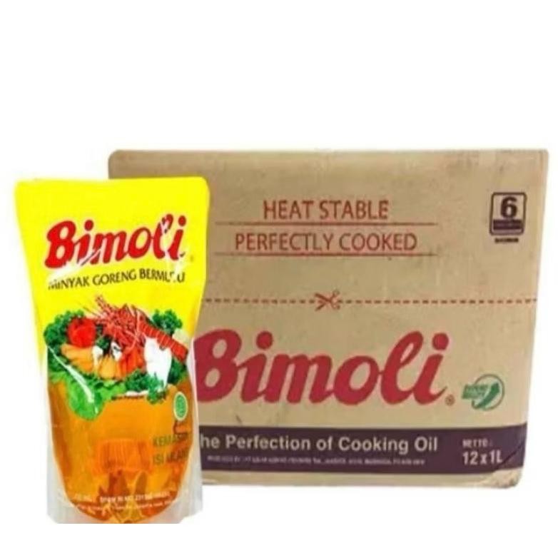 

Bimoli Minyak Goreng 1liter x 6pcs dan 1 Dus isi 12 x 1Liter Termurah Terlaris aSt