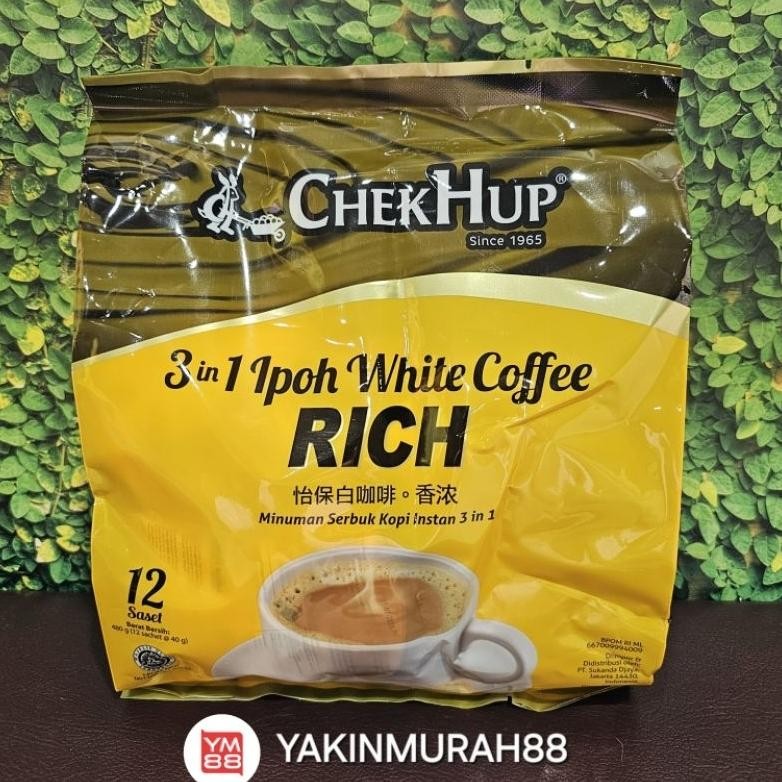 

ChekHup 3in1 Ipoh White Coffee RICH 12 Saset aSt