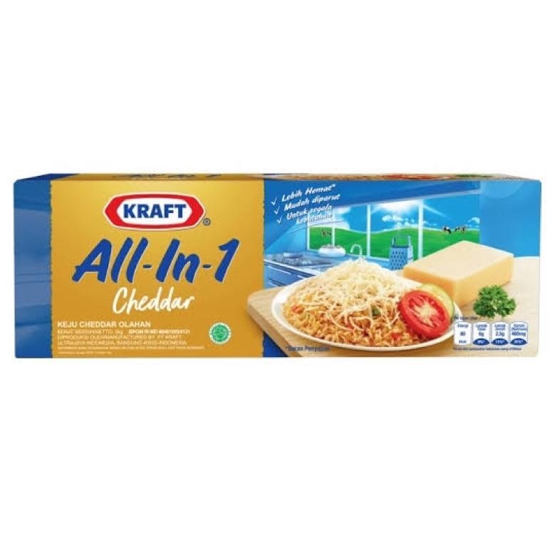 

Keju kraft cheddar all in one 2kg aSt