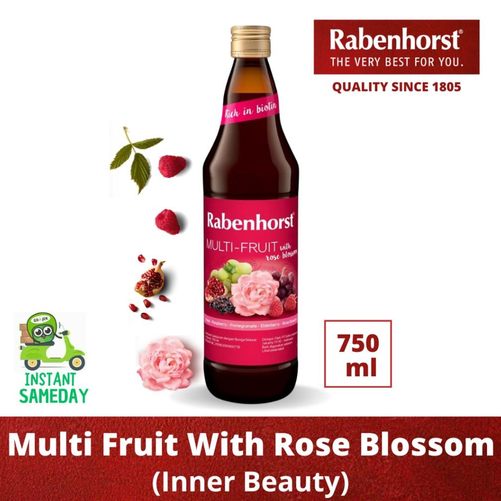 

Rabenhorst Multi Fruit With Rose Blossom (Inner Beauty with Biotin) Juice - Instant / Sameday aSt