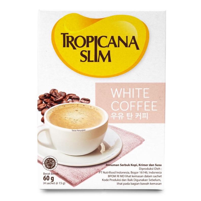 

Tropicana Slim White Coffee 4 Sachet - Kopi Susu Nikmat Tanpa Gula Pasir aSt