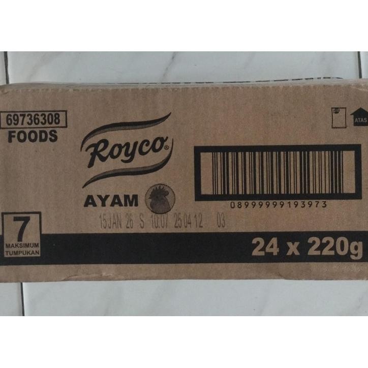 

Royco Kaldu Sapi Ayam 220 Gr 220 Gram X 24 Pcs Per Dus Karton