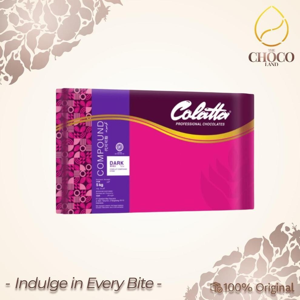 

Colatta Professional Dark Chocolate Compound 1 kg & 5 kg - Cokelat Batang Serbaguna untuk Usaha Kuliner aSt