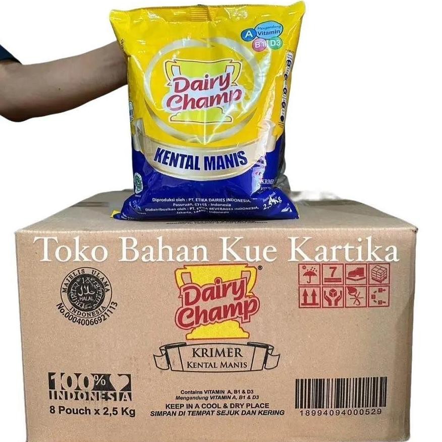 

Dairy Champ Susu Kental Manis 2,5kg (isi 8) - DUS aSt