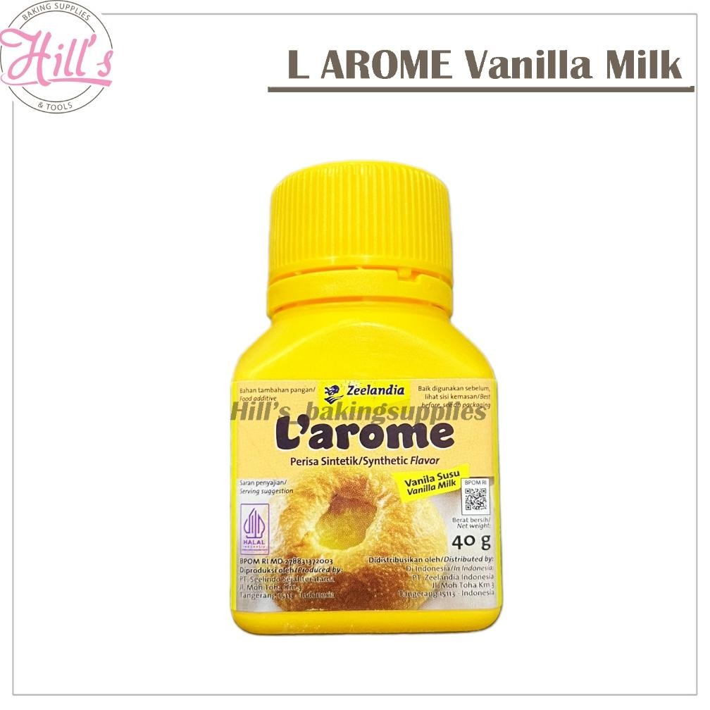 

LAROME VANILLA MILK 40 gr ZEELANDIA / L'AROME VANILA POWDER SUSU BUBUK 40gr aSt