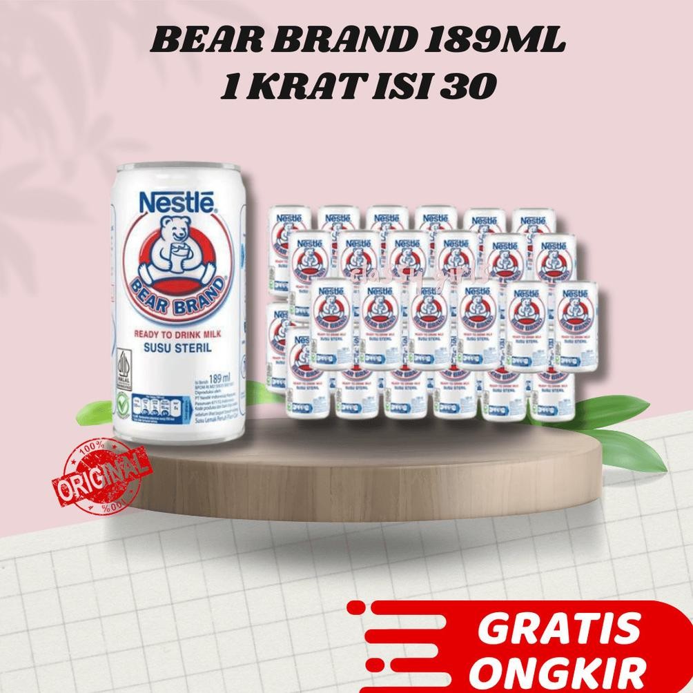 

SUSU BERUANG BEAR BRAND NESTLE 189 ML KARTONAN 30 KALENG aSt