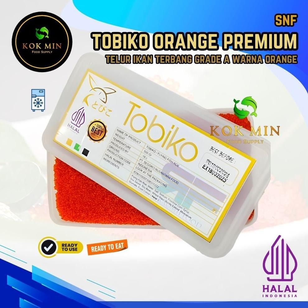 

Tobiko Orange Premium / Telur Ikan Terbang Jingga / Premium Flying Fish Roe - 50 gram aSt