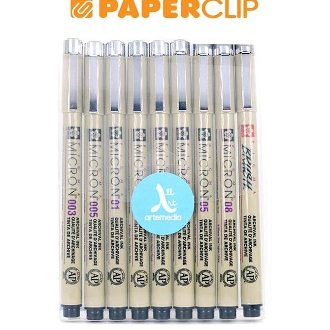 

TERMURAH - BALLPOINT SAKURA PIGMA MICRON SET 9 XSDK-9