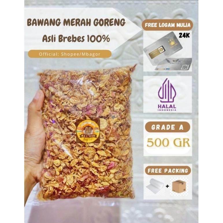 

Bawang Goreng 500 Gram Asli Brebes Tanpa Campuran Renyah Kriuk aSt