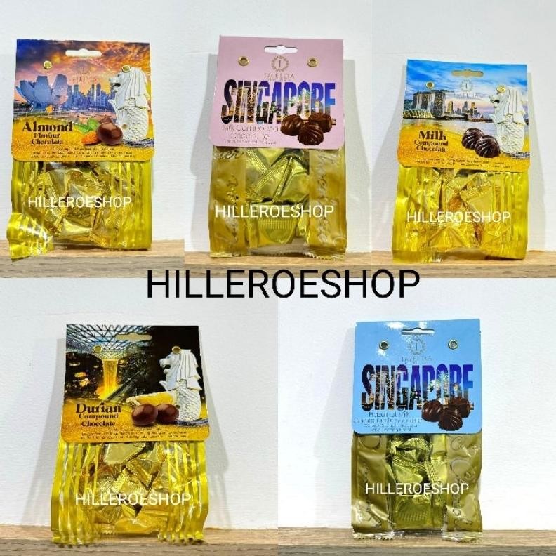 

COKLAT IMELDA MERLION SINGAPORE 75GRAM MILK CHOCOLATE ALMOND 75GR COKELAT IMPOR aSt