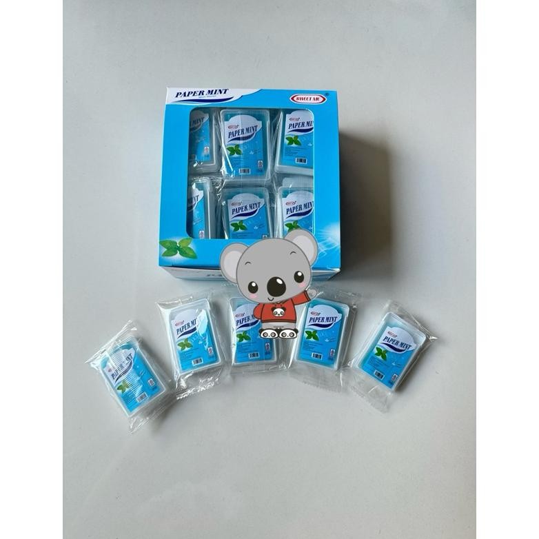 

Permen Paper Mint box isi 30 pcs penyegar nafas peppermint aSt