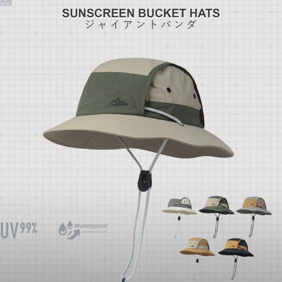 Topi Fisherman Buet Hat Japan Style Hiking Camping Outdoor Anti Uv Olahraga Pantai Camping