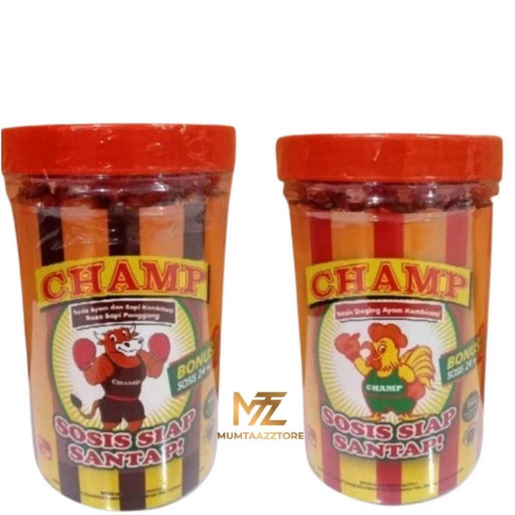 

~MTZ~SNACK CHAMP SOSIS SIAP SANTAP TOPLES ISI 24 + 2 pcs | 546 gr aSt