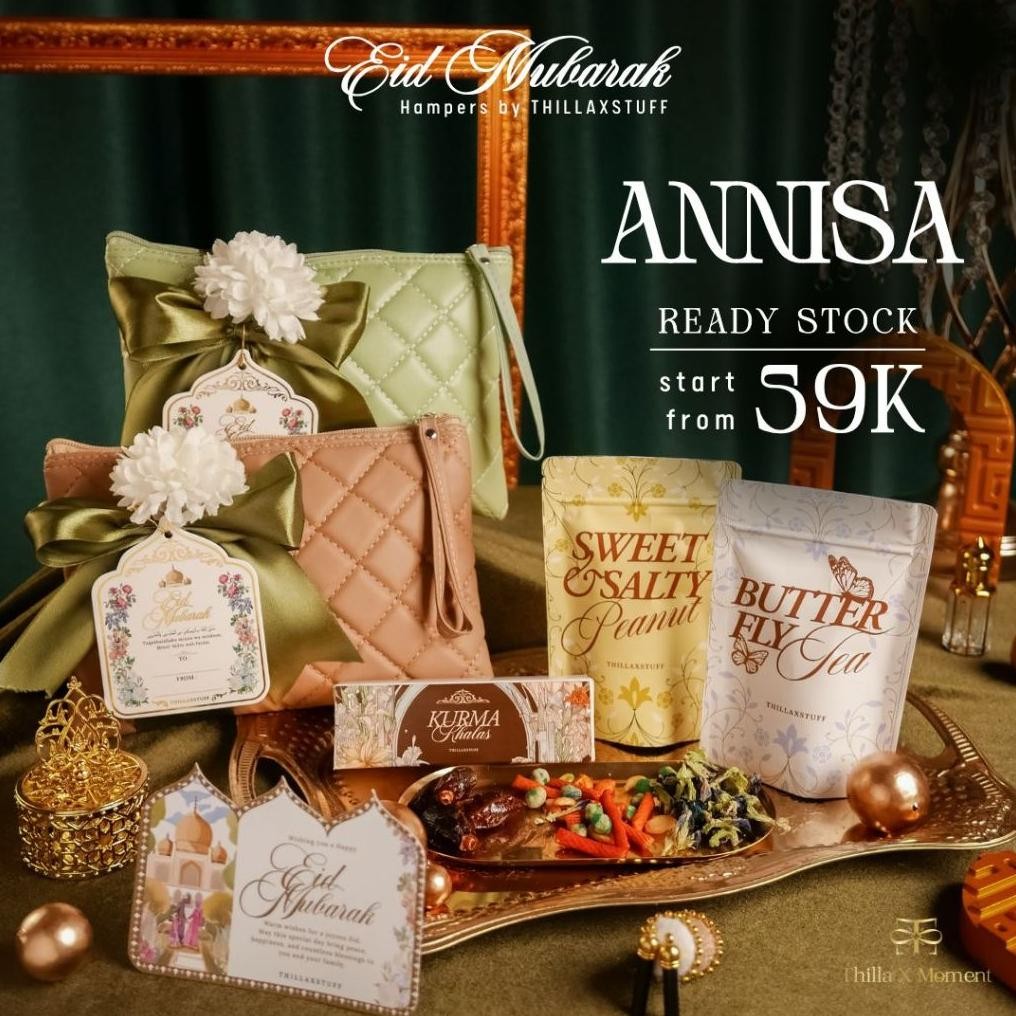 

ANNISA - Hampers Eid Mubarak 2025 by THILLAXSTUFF | Lebaran Hari Raya Idul Fitri Gift Kado Hadiah aSt