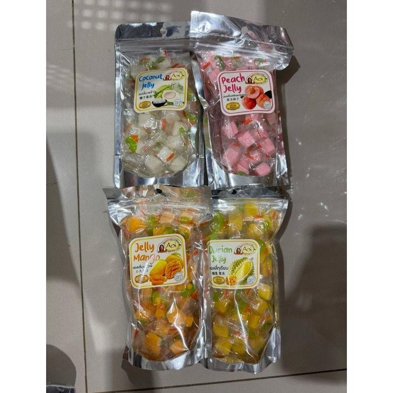 

JELLY AOI BKK ( Mangga,Durian,coconut,peach ) aSt