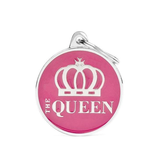 

NEW MyFamily ID Tag - Circle "The Queen" | Personalized Cat Dog Tag