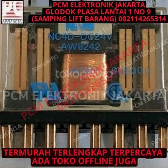 Relay Matsushita Asli Nc4D-24Vdc 24Volt 24 Volt Dc Dc24V Diskon