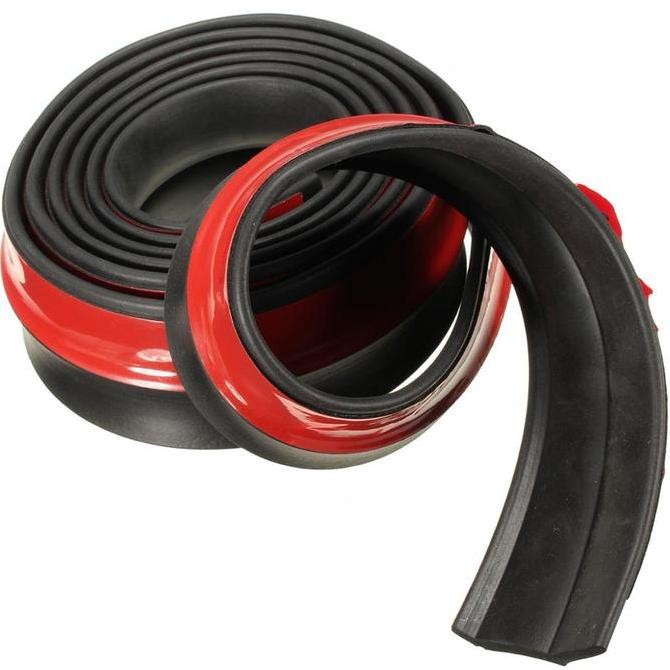 (Allthebest) Karet Bemper Depan Mobil Pelindung Depan Bemper Empuk Bahan Karet