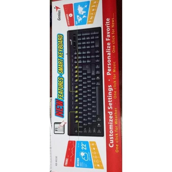 Promo Genius Keyboard Usb Kb-M230 (Keyboard Genius M230) (Keyboard Cable)