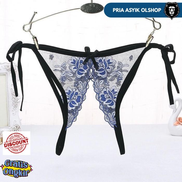 G STRING OPEN LINGERIEHIASAN BORDIR BERGAYA SEXY TALI THONG C086 BY PRIA ASYIK OLSHOP